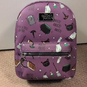 Disney Bioworld Hocus Pocus Purple Mini Backpack